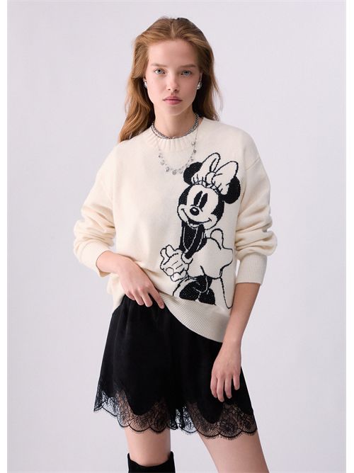 Maglia jacquard in lana Mrs Mouse